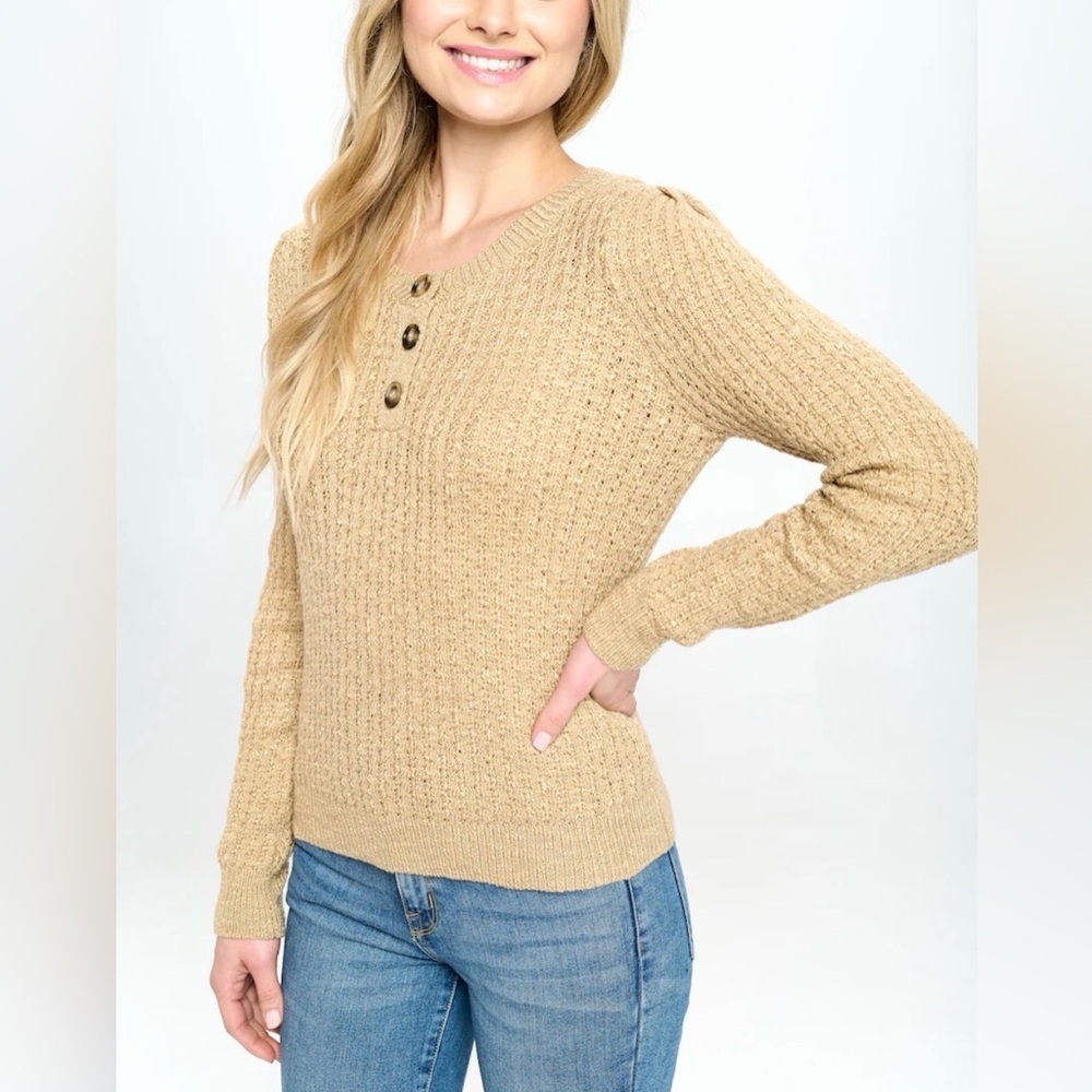 Urban Outfitters Lumiere Brown Knit Sweater 100% Acrylic Womens Sz Large NWT